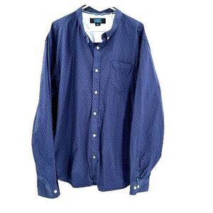Cody James‎ Core Western Geometric Shirt Men's XXLT Tall Blue Long Sleeve Rodeo